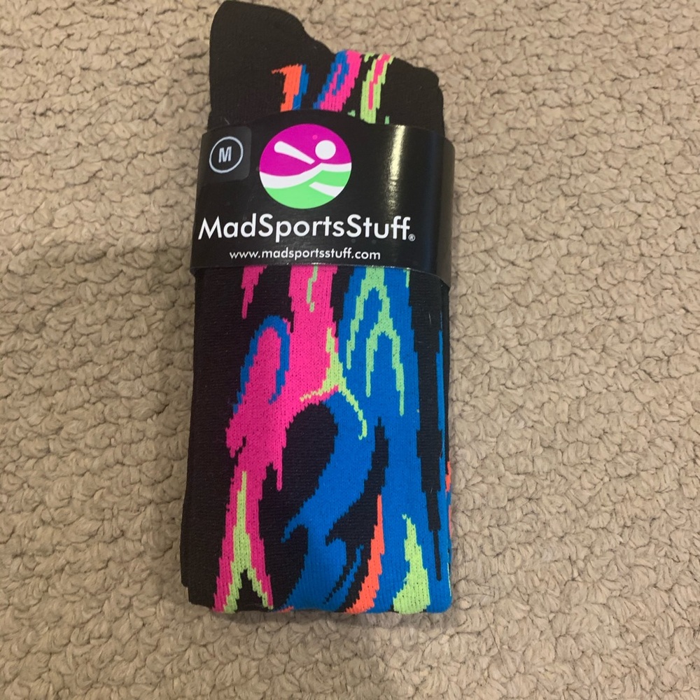 Mad Sports Stuff Softball Soccer Flame Socks